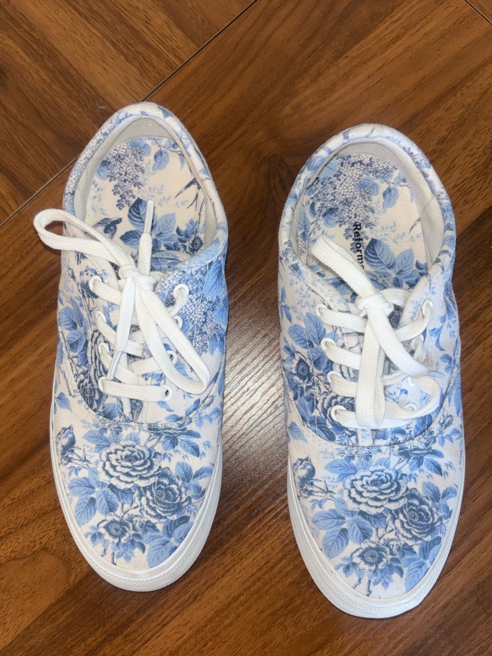 Reformation Harlow sneakers - white floral NEW 6 - Picture 3 of 7